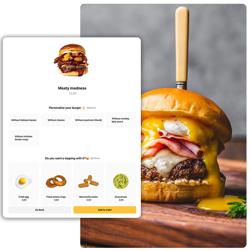 Burger met add-ons - Onesix