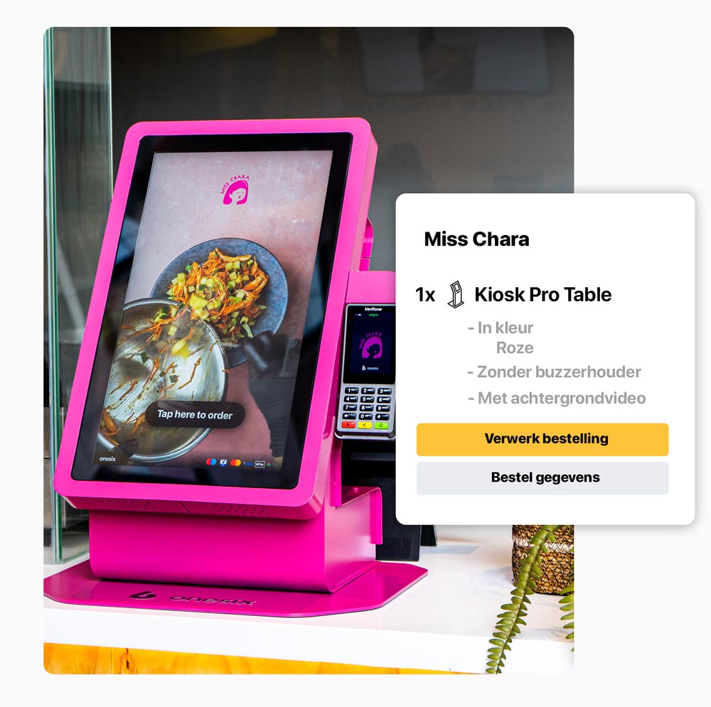 Bestellingen Onesix Kiosk